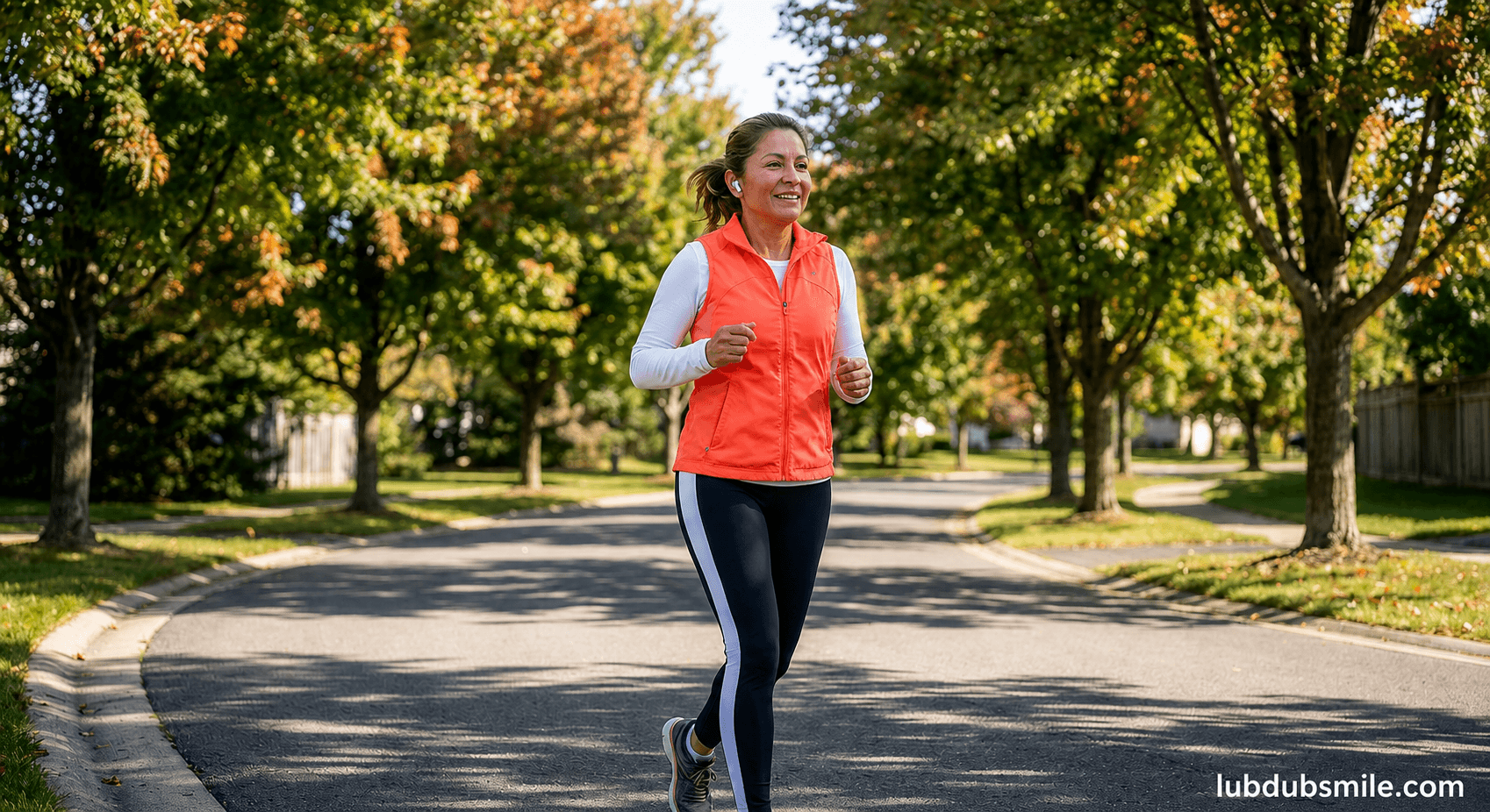 Latina woman running path with earbuds showing exercise as primary cognitive function intervention supported by stronger evidence than binaural beats